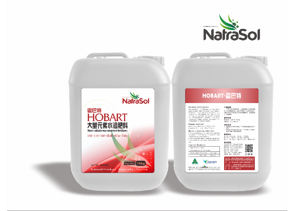 霍巴特高鉀-大量元素水溶肥10L